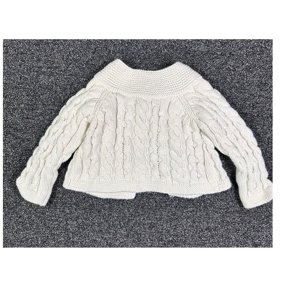babyGap Cream Cable‎ Knit Cardigan Sweater Off White 18-24 Months - Picture 2 of 4